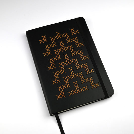 TUKUTUKU NOTEBOOK DIY Kit - Poutama pattern (Black)