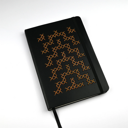 TUKUTUKU NOTEBOOK DIY Kit - Poutama pattern (Black)