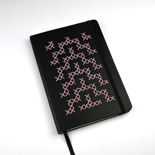 TUKUTUKU NOTEBOOK DIY Kit - Poutama pattern (Black)