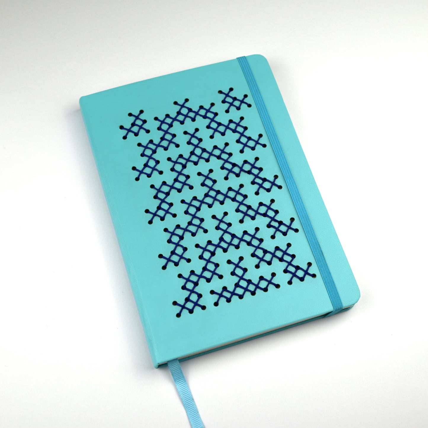 TUKUTUKU NOTEBOOK DIY Kit - Poutama pattern (Blue)