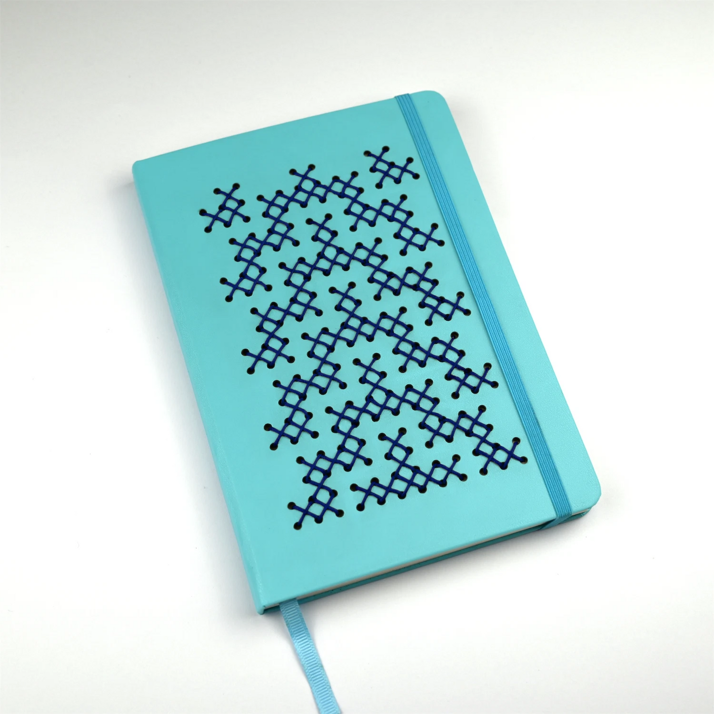 TUKUTUKU NOTEBOOK DIY Kit - Poutama pattern (Blue)