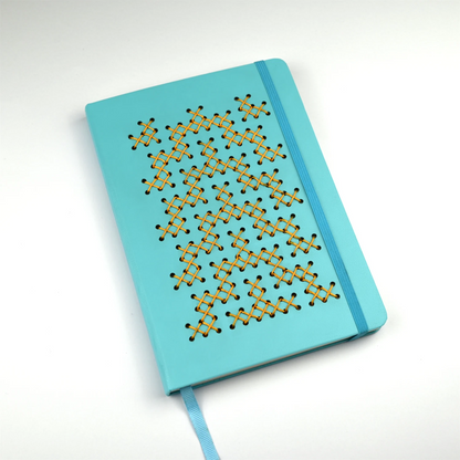 TUKUTUKU NOTEBOOK DIY Kit - Poutama pattern (Blue)
