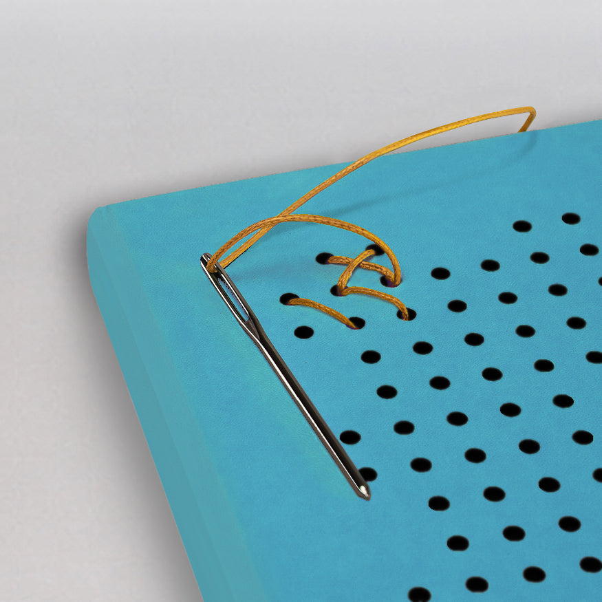 TUKUTUKU NOTEBOOK DIY Kit - Poutama pattern (Blue)