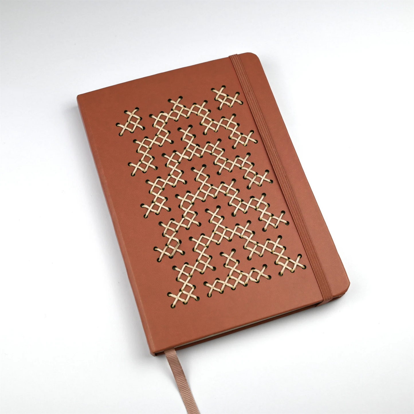 TUKUTUKU NOTEBOOK DIY Kit - Poutama pattern (Brown)