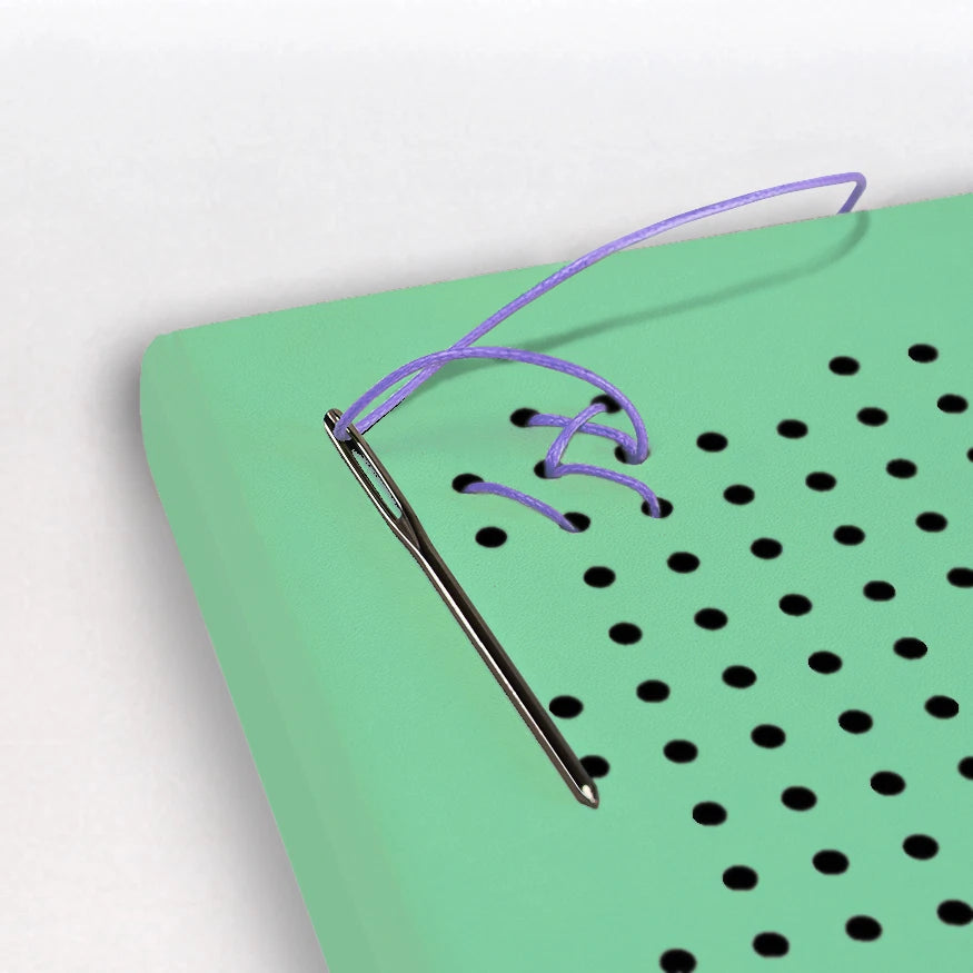 TUKUTUKU NOTEBOOK DIY Kit - Poutama pattern (Green)