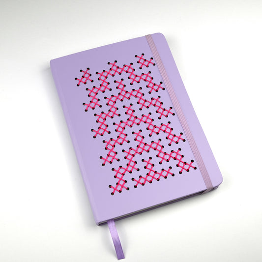 TUKUTUKU NOTEBOOK DIY Kit - Poutama pattern (Pink)