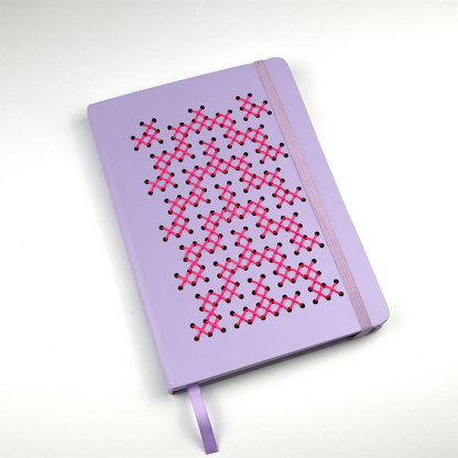 TUKUTUKU NOTEBOOK DIY Kit - Poutama pattern (Purple)