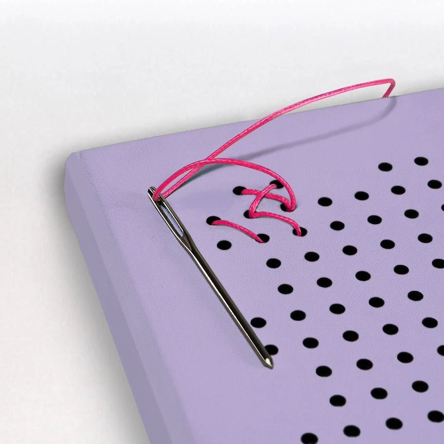 TUKUTUKU NOTEBOOK DIY Kit - Poutama pattern (Purple)
