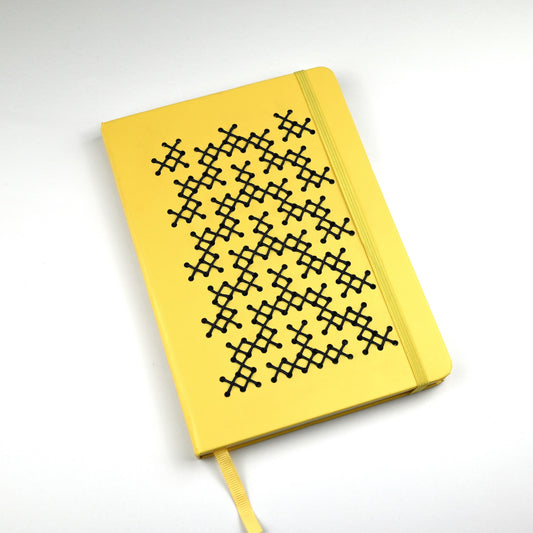TUKUTUKU NOTEBOOK DIY Kit - Poutama pattern (Yellow)